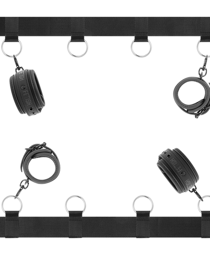 FETISH SUBMISSIVE - LUXURY BED TIES SET WITH NOPRENE LINING FETISH SUBMISSIVE - LUXURY BED TIES SET WITH NOPRENE LINING