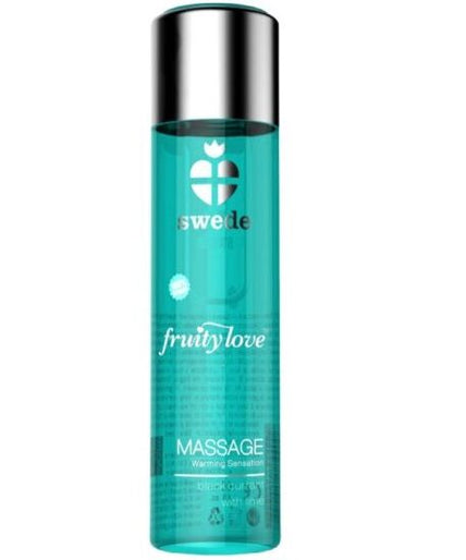 SWEDE - FRUITY LOVE WARMING EFFECT MASSAGE OIL BLACK CURRANT AND LIME 60 ML SWEDE - FRUITY LOVE WARMING EFFECT MASSAGE OIL BLACK CURRANT AND LIME 60 ML