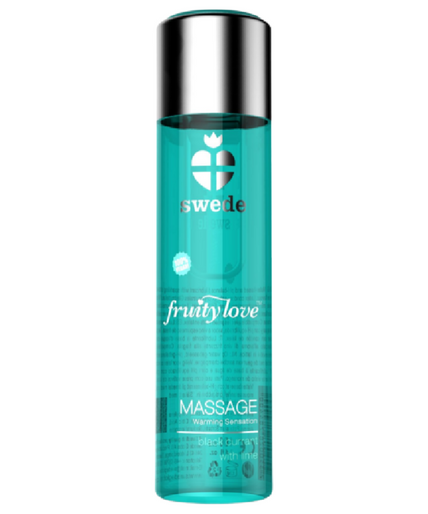 SWEDE - FRUITY LOVE WARMING EFFECT MASSAGE OIL BLACK CURRANT AND LIME 120 ML SWEDE - FRUITY LOVE WARMING EFFECT MASSAGE OIL BLACK CURRANT AND LIME 120 ML