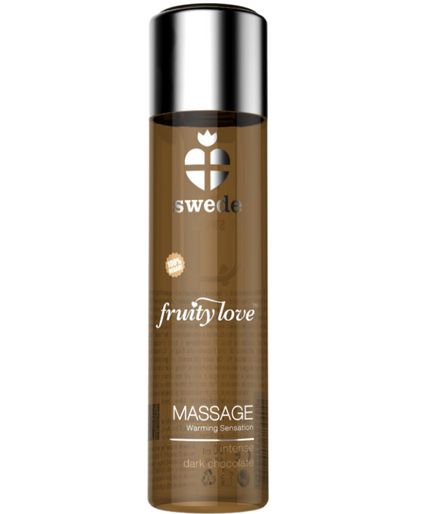 SWEDE - FRUITY LOVE WARMING EFFECT MASSAGE OIL INTENSE DARK CHOCOLATE 120 ML SWEDE - FRUITY LOVE WARMING EFFECT MASSAGE OIL INTENSE DARK CHOCOLATE 120 ML