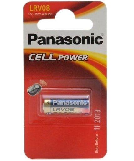 PANASONIC - BATTERIJ LRV08 LR23A 12V 1STUKS PANASONIC - BATTERIJ LRV08 LR23A 12V 1STUKS