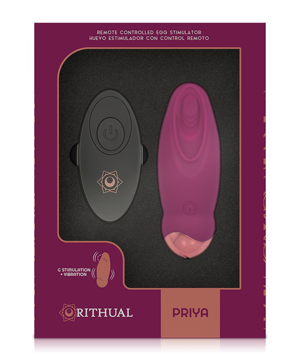 RITHUAL - PRIYA EGG REMOTE CONTROL G-SPOT + VIBRATION RITHUAL - PRIYA EGG REMOTE CONTROL G-SPOT + VIBRATION