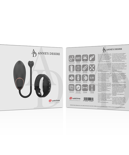 ANNE'S DESIRE - EGG REMOTE CONTROL TECHNOLOGY WATCHME BLACK ANNE'S DESIRE - EGG REMOTE CONTROL TECHNOLOGY WATCHME BLACK