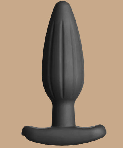 ELECTRASTIM - SILICONE BLACK ROCKER BUTT PLUG MEDIUM ELECTRASTIM - SILICONE BLACK ROCKER BUTT PLUG MEDIUM