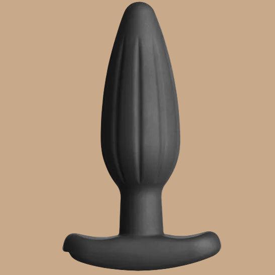 ELECTRASTIM - SILICONE BLACK ROCKER BUTT PLUG MEDIUM