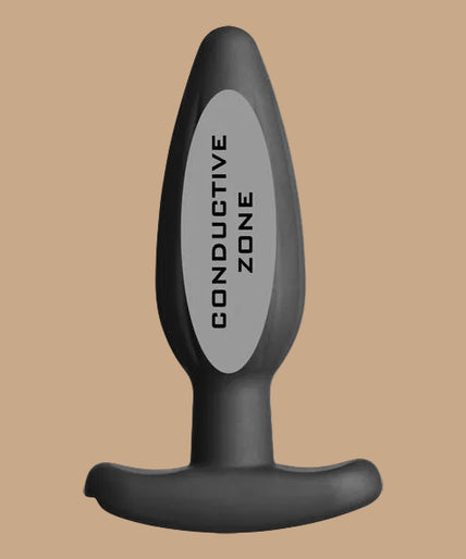 ELECTRASTIM - SILICONE BLACK ROCKER BUTT PLUG MEDIUM ELECTRASTIM - SILICONE BLACK ROCKER BUTT PLUG MEDIUM
