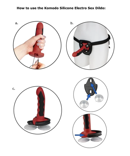 ELECTRASTIM - SILICONE FUSION KOMODO DILDO ELECTRASTIM - SILICONE FUSION KOMODO DILDO