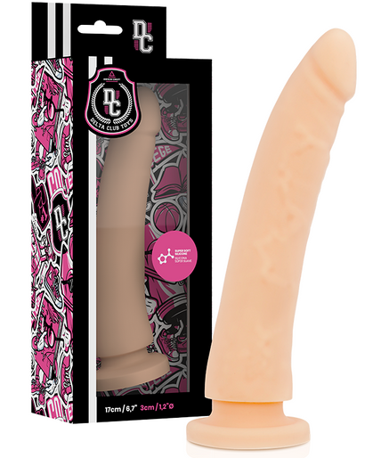 DELTA CLUB - TOYS DILDO NATURAL MEDICAL SILICONE 17 CM -O- 3 CM DELTA CLUB - TOYS DILDO NATURAL MEDICAL SILICONE 17 CM -O- 3 CM