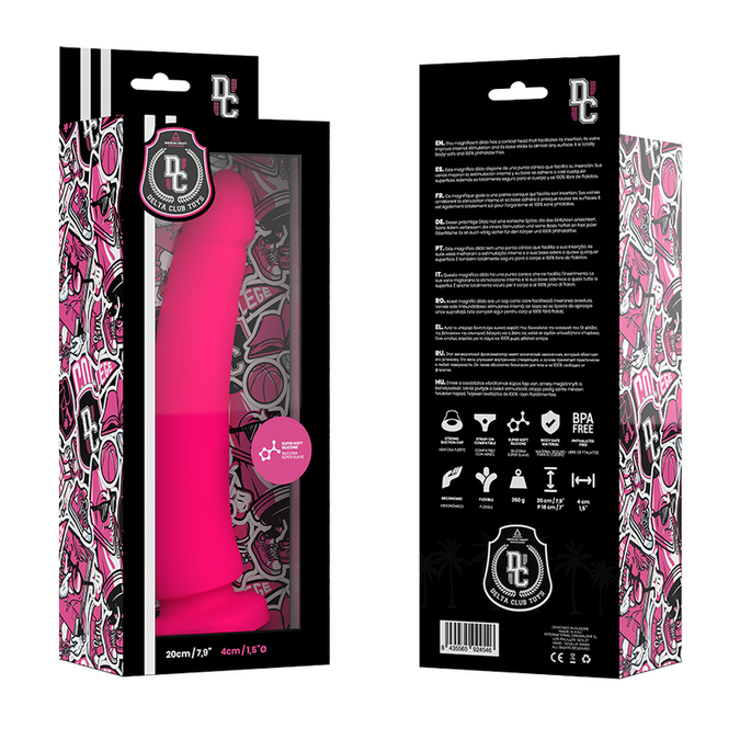 Delta Club – G-Spot Dildo Medical Silicone 20 cm Ø 4 cm | Pink