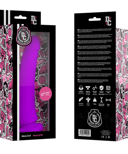 DELTA CLUB - TOYS LILAC DILDO MEDICAL SILICONE 20 CM -O- 4 CM DELTA CLUB - TOYS LILAC DILDO MEDICAL SILICONE 20 CM -O- 4 CM