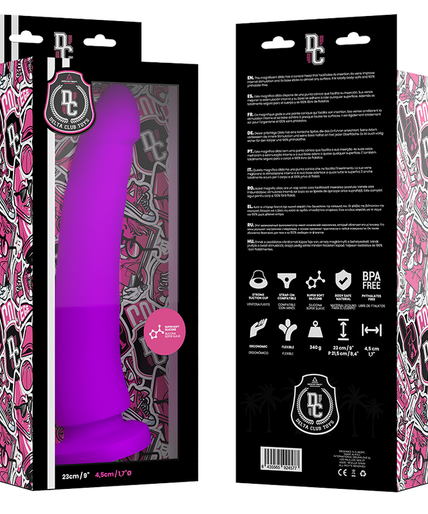 DELTA CLUB - TOYS LILAC DILDO MEDICAL SILICONE 23 CM -O- 4.5 CM DELTA CLUB - TOYS LILAC DILDO MEDICAL SILICONE 23 CM -O- 4.5 CM