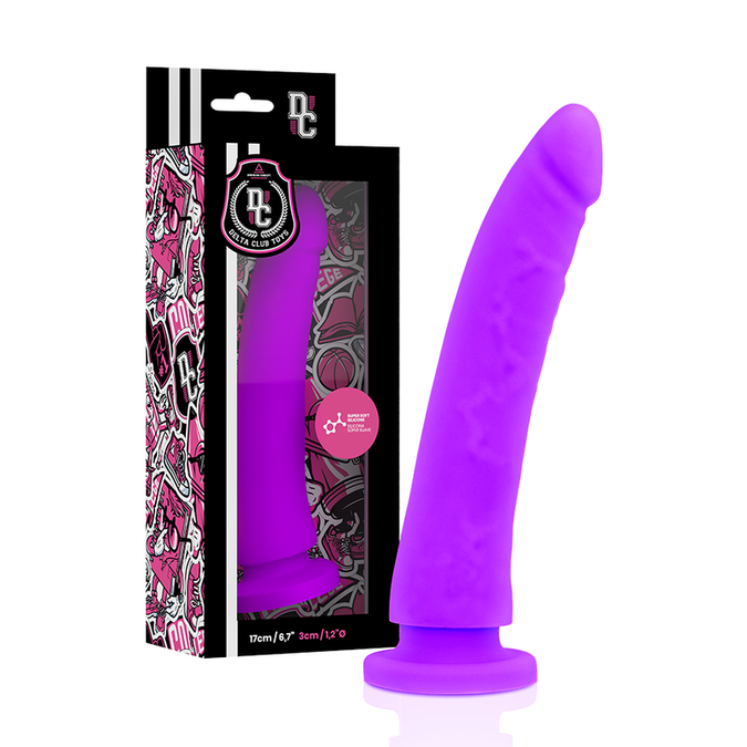 DELTA CLUB - SPEELGOED TUIGJE + DONG PAARS SILICONE 17 CM -O- 3 CM