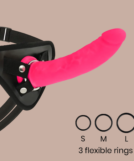 Delta Club – Toys Harness + Dong Pink Silicone 20 Cm – O – 4 Cm Delta Club – Toys Harness + Dong Pink Silicone 20 Cm – O – 4 Cm