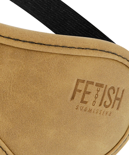 FETISH SUBMISSIVE ORIGEN - VEGAN LEATHER MASK WITH NEOPRENE LINING FETISH SUBMISSIVE ORIGEN - VEGAN LEATHER MASK WITH NEOPRENE LINING