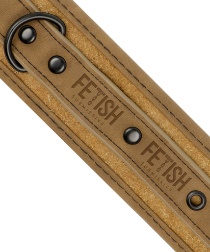 FETISH SUBMISSIVE ORIGEN - VEGAN LEATHER HANDCUFFS WITH NEOPRENE LINING FETISH SUBMISSIVE ORIGEN - VEGAN LEATHER HANDCUFFS WITH NEOPRENE LINING