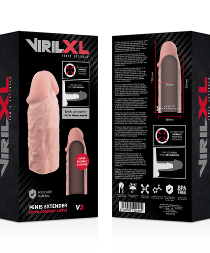 VIRILXL - LIQUID SILICONE V3 NATURAL PENIS EXTENSION VIRILXL - LIQUID SILICONE V3 NATURAL PENIS EXTENSION
