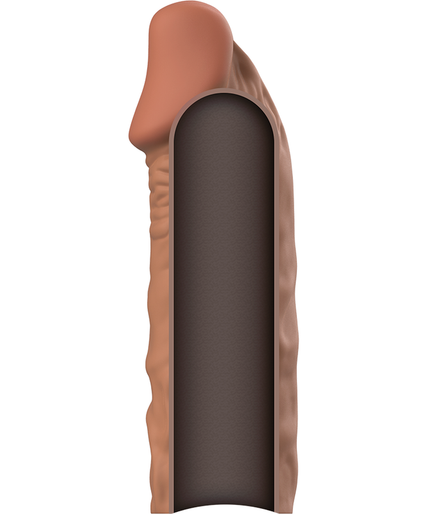 VIRILXL - LIQUID SILICONE V5 BROWN PENIS EXTENSION VIRILXL - LIQUID SILICONE V5 BROWN PENIS EXTENSION
