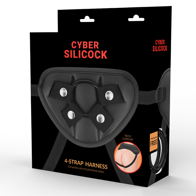 CYBER SILICOCK - STRAP-ON HARNESS MET 3 GRATIS RINGEN