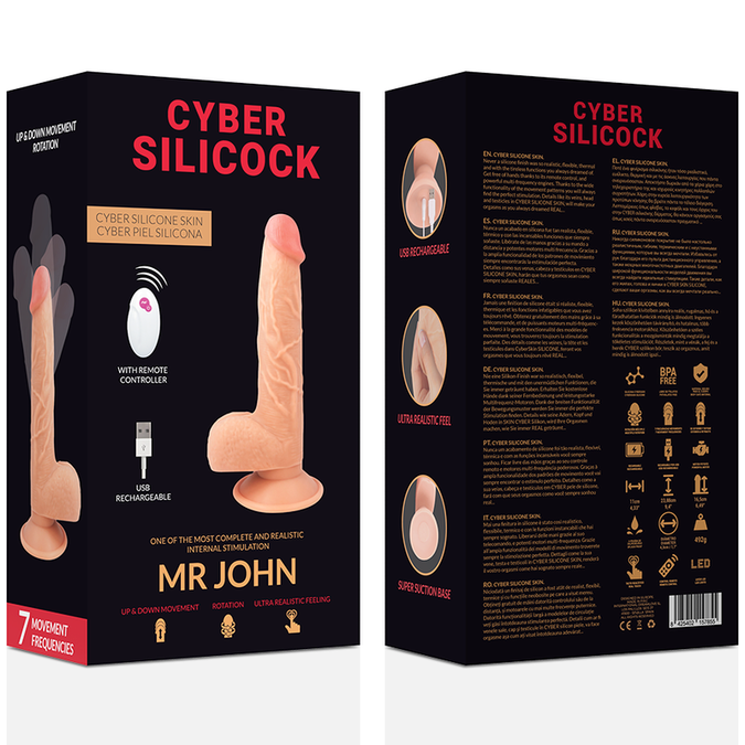 Cyber Silicock – Remote Control Realistic Mr John 23.88 Cm -O- 4.3 Cm