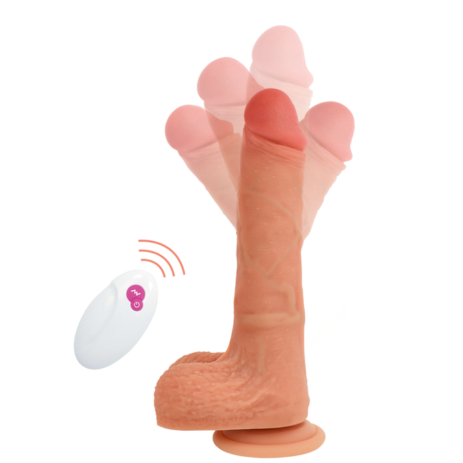 CYBER SILICOCK - AFSTANDSBEDIENING REALISTISCH MR RICK 20,9 CM -Ø- 4 CM