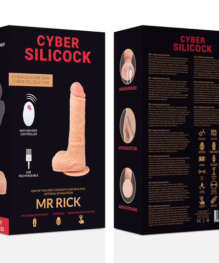 CYBER SILICOCK - REMOTE CONTROL REALISTIC MR RICK 20.9 CM -O- 4 CM CYBER SILICOCK - REMOTE CONTROL REALISTIC MR RICK 20.9 CM -O- 4 CM