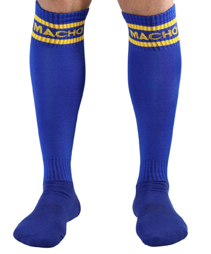 MACHO - LANGE SOKKEN EEN MAAT BLAUW MACHO - LANGE SOKKEN EEN MAAT BLAUW