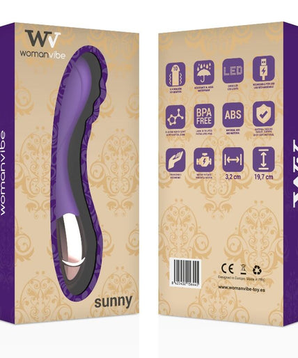 WOMANVIBE - SUNNY SILICONE RECHARGEABLE VIBRATOR WOMANVIBE - SUNNY SILICONE RECHARGEABLE VIBRATOR