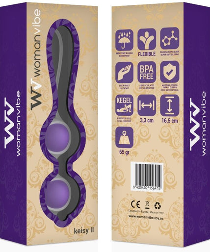 WOMANVIBE - KEISY II SILICONE BALLS WOMANVIBE - KEISY II SILICONE BALLS