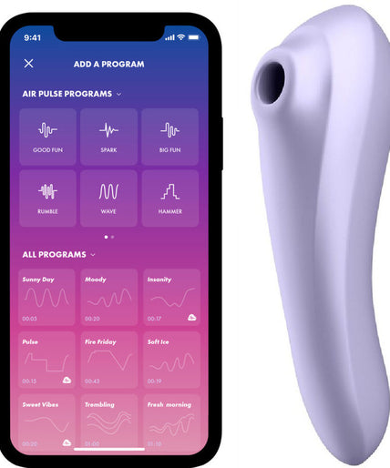 Satisfyer – Dual Pleasure Luchtdruk Vibrator Mauve Satisfyer – Dual Pleasure Luchtdruk Vibrator Mauve
