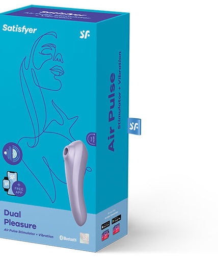 Satisfyer – Dual Pleasure Luchtdruk Vibrator Mauve Satisfyer – Dual Pleasure Luchtdruk Vibrator Mauve