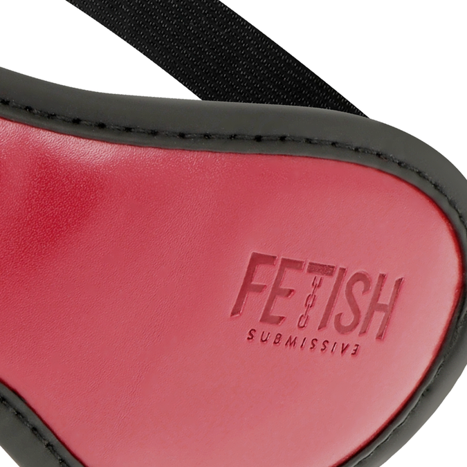 FETISH SUBMISSIVE DARK ROOM - VEGAN LEREN MASKER MET NEOPREEN VOERING