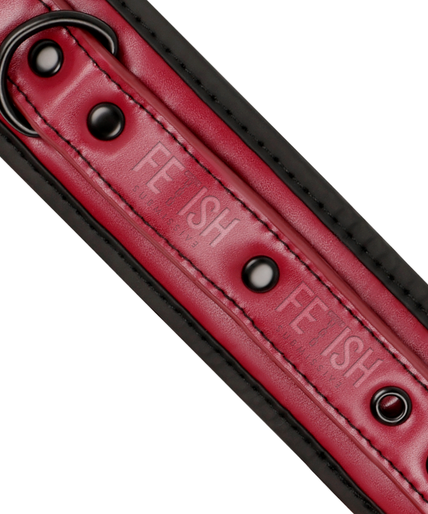 FETISH SUBMISSIVE DARK ROOM - VEGAN LEATHER HANDCUFFS WITH NEOPRENE LINING FETISH SUBMISSIVE DARK ROOM - VEGAN LEATHER HANDCUFFS WITH NEOPRENE LINING