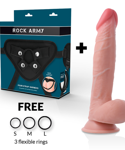ROCKARMY - HARNESS + DUAL DENSITY SHERMAN 24 CM -O- 4.62 CM ROCKARMY - HARNESS + DUAL DENSITY SHERMAN 24 CM -O- 4.62 CM
