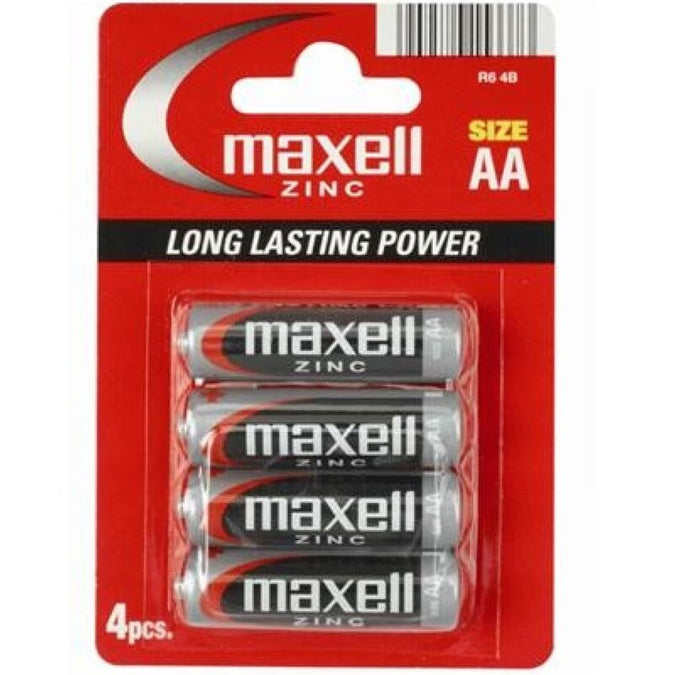 MAXELL - ZOUTCEL MANGANES AA R6 * 4 STUKS