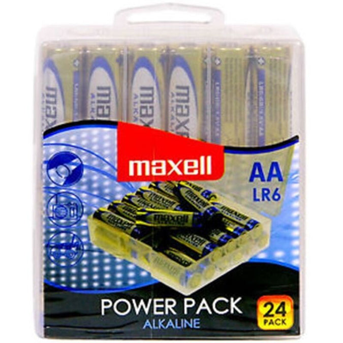 Maxell – Alkaline Battery Aa Lr6 Pack * 24 Batteries