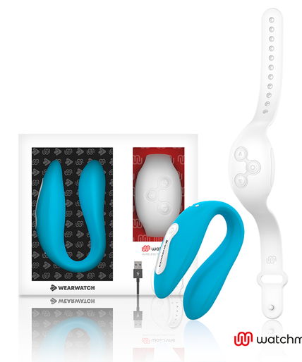 WEARWATCH - WATCHME DUAL TECHNOLOGY VIBRATOR INDIGO/SNOW WEARWATCH - WATCHME DUAL TECHNOLOGY VIBRATOR INDIGO/SNOW