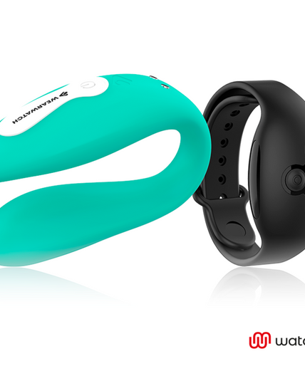 WEARWATCH - DUAL TECHNOLOGY VIBRATOR WATCHME AQUAMARINE / JET WEARWATCH - DUAL TECHNOLOGY VIBRATOR WATCHME AQUAMARINE / JET