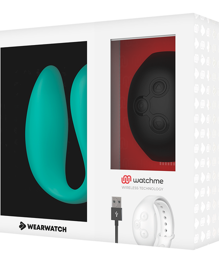 WEARWATCH - DUAL TECHNOLOGY VIBRATOR WATCHME AQUAMARINE / JET WEARWATCH - DUAL TECHNOLOGY VIBRATOR WATCHME AQUAMARINE / JET