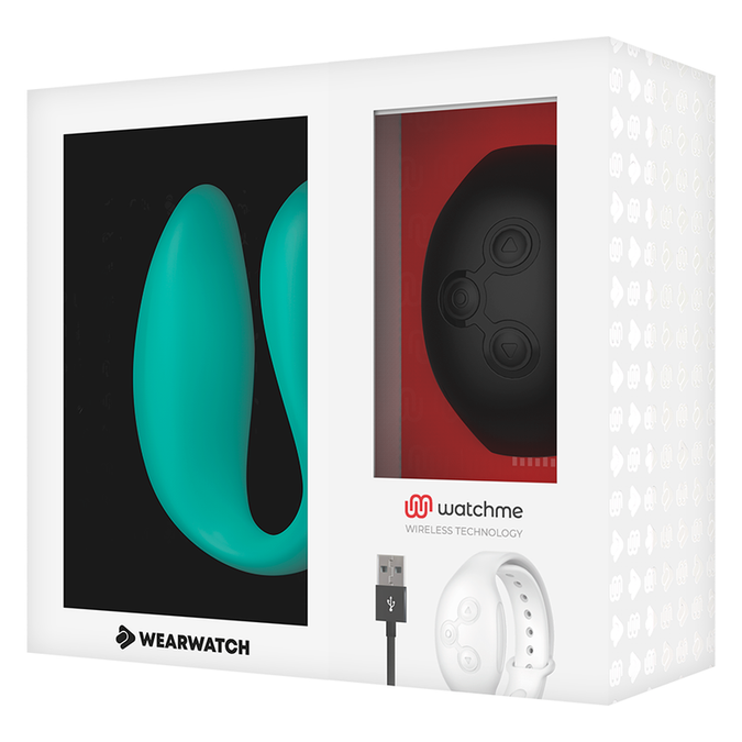 Wearwatch – Dual Technology Vibrator Watchme Aquamarijn / Jet