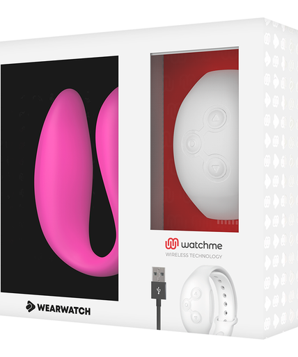WEARWATCH - WATCHME DUAL TECHNOLOGY VIBRATOR FUCHSIA / SNOW WEARWATCH - WATCHME DUAL TECHNOLOGY VIBRATOR FUCHSIA / SNOW