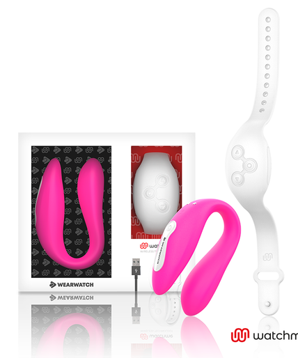 WEARWATCH - WATCHME DUAL TECHNOLOGY VIBRATOR FUCHSIA / SNOW WEARWATCH - WATCHME DUAL TECHNOLOGY VIBRATOR FUCHSIA / SNOW