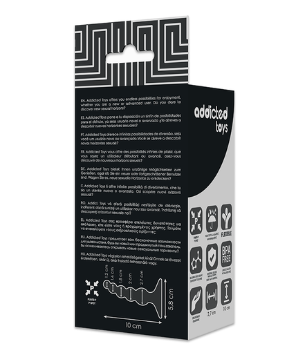 ADDICTED TOYS - ANAL SEXUAL PLUG 10 CM BLACK ADDICTED TOYS - ANAL SEXUAL PLUG 10 CM BLACK