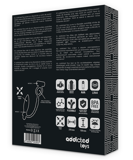 ADDICTED TOYS - ANAL PLUG WITH VIBRATORY RING ADDICTED TOYS - ANAL PLUG WITH VIBRATORY RING