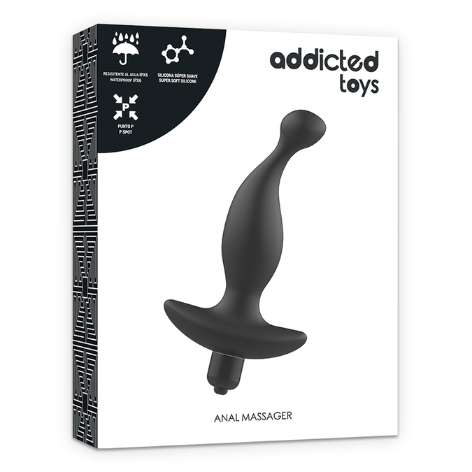 Addicted Toys – Anale Massager met Trilling Model 1 – Zwart