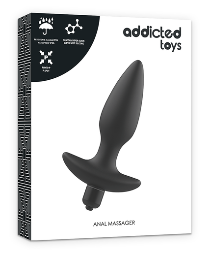ADDICTED TOYS - MASSAGER PLUG ANAL WITH VIBRATION BLACK ADDICTED TOYS - MASSAGER PLUG ANAL WITH VIBRATION BLACK
