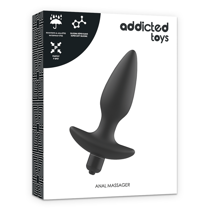 Addicted Toys – Massager Plug Anal with Vibration Black