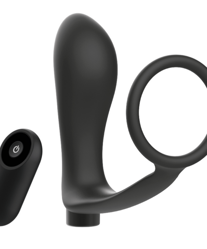 ADDICTED TOYS - PENIS RING WITH REMOTE CONTROL ANAL PLUG BLACK RECHARGEABLE ADDICTED TOYS - PENIS RING WITH REMOTE CONTROL ANAL PLUG BLACK RECHARGEABLE