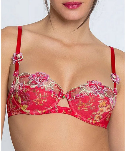 Lise Charmel Balconette Bra Foret Rubis (Beautiful ruby red) Lise Charmel Balconette Bra Foret Rubis (Beautiful ruby red) - Pleasurements