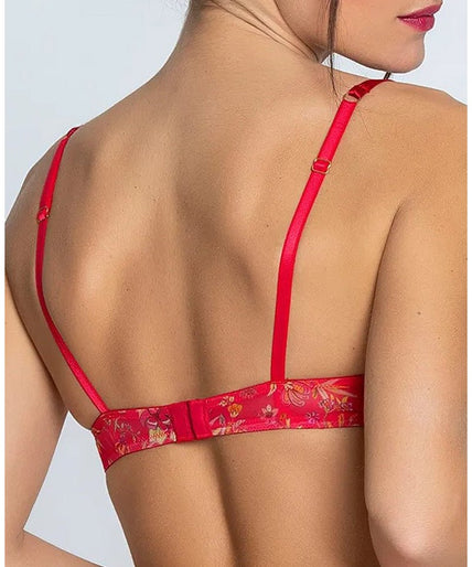 Lise Charmel Balconette Bra Foret Rubis (Beautiful ruby red) Lise Charmel Balconette Bra Foret Rubis (Beautiful ruby red) - Pleasurements