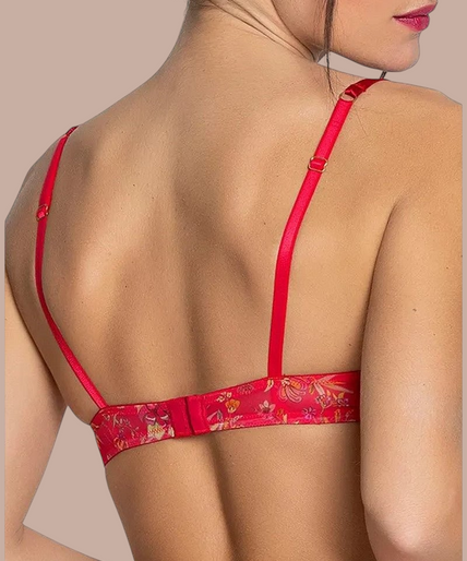 Lise Charmel – Foret Rubis Balconette Bra Ruby Red – 50%! Lise Charmel Balconette Bra Foret Rubis (Beautiful ruby red) - Pleasurements